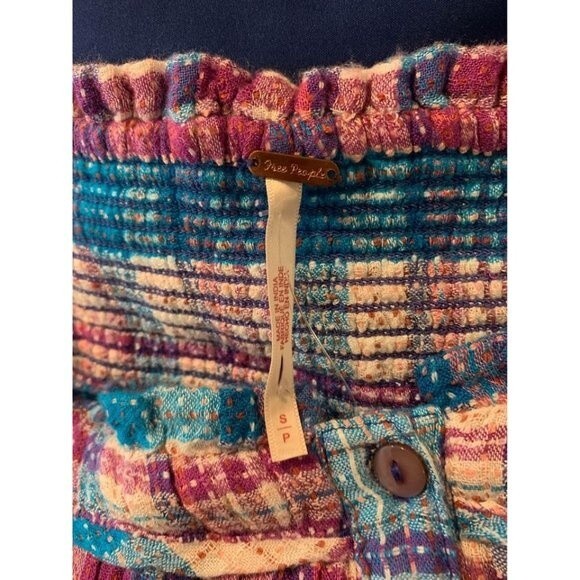 Free People Henrietta Plaid Tube Y2K Top Small - Picture 4 of 8